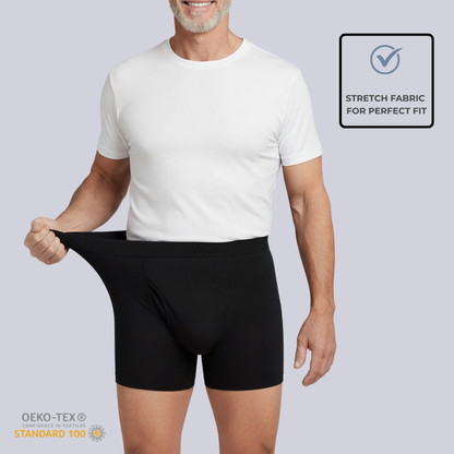 Men's All-Day Protection Boxer Briefs (Black)