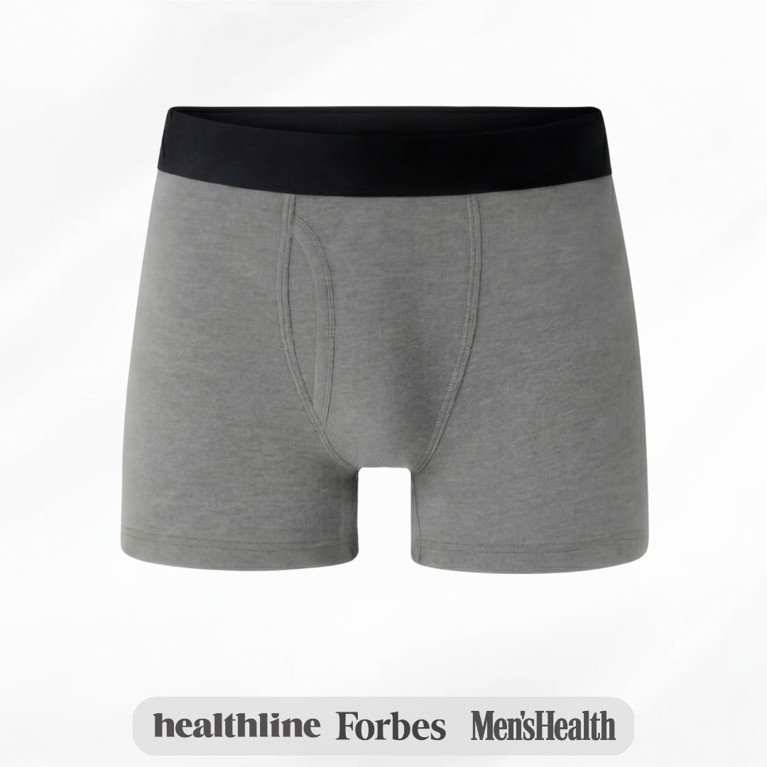 Men's All-Day Protection Boxer Briefs (Grey)